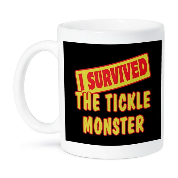 3dRose, I Survived The Tickle Monster Survial Pride And Humor Design, 11oz Mug