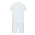 thumbnail image 5 of YYDGH Men's 2 Piece Short Sets Summer Suits Casual Beach Vacation Outfits Fashion Polo Shirts Short Sleeve and Shorts set, 5 of 6