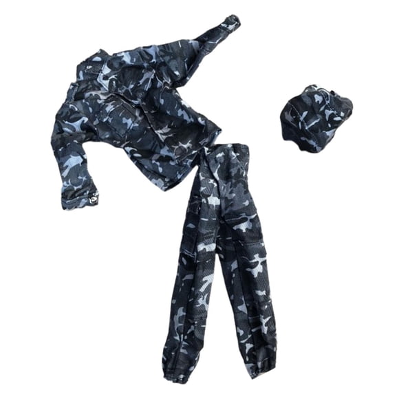 Vogacara 1:6 Action Figure Clothes Camouflage Hooded Set Coat and Trousers Juguetes Tipo 1