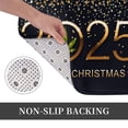 thumbnail image 6 of Rateoe 2025 And Merry Christmas Pattern Flannel Door Mat Indoor Outdoor Entrance, Waterproof All-Weather Doormat,Fade Resistant, Low Profile Entryway Mat 16x24in, 6 of 7