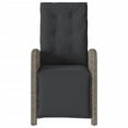 thumbnail image 3 of vidaXL Fauteuils de Jardin Inclinables d'Extérieur 2 Pcs avec Repose-Pieds - Rotin Synthétique Gris, 3 of 5