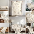 thumbnail image 6 of 1pc 280gsm Soft & Warm Flannel Blanket - Cloud & Sun Pattern, All-Season Multi-Use for Sofa, Bed, Car, Camping, Travel - Cozy Gift Idea, Whimsical Design, 6 of 9