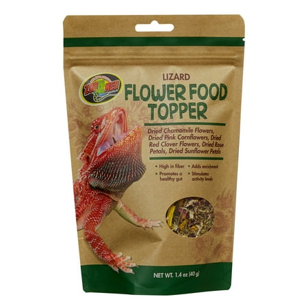 Lizard Flower Food Topper (1.4oz) - Includes Attached DBDPet Pro-Tip Guide - Smells amazing! Bearded Dragon Salad Topper