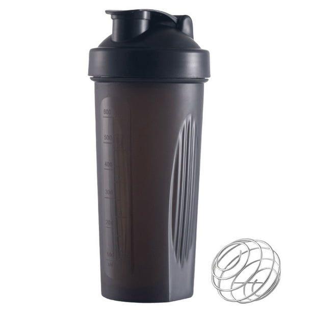 Botella mezcladora de 600 ML Wdftyju taza mezcladora de proteínas duradera a prueba de fugas