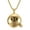Gold Color, variant on Hip Hop Bling14K Yellow Gold Shut Up Round Pendants Necklaces for Men Jewelry A004