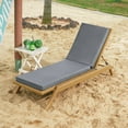 thumbnail image 2 of YEERSWAG 80x26x3 Inch Outdoor Patio Chair Cushion Recliner Cushion Chaise Lounge Cushion Non Slip Waterproof Beach Garden Furniture Cushion with Ties, 2 of 8