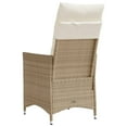 thumbnail image 4 of vidaXL Reclining Garden Chair Set of 2 Beige, 4 of 5