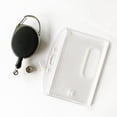 thumbnail image 4 of 2 Pcs Porte-Cartes d'Identité Transparent Protecteur de Badge Durable avec Mousqueton Rétractable, 4 of 5