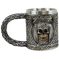 thumbnail image 4 of Ebros Viking Skull With Bison Horned Helmet Drinking Mug 24oz w/ Celtic Pattern, 4 of 4