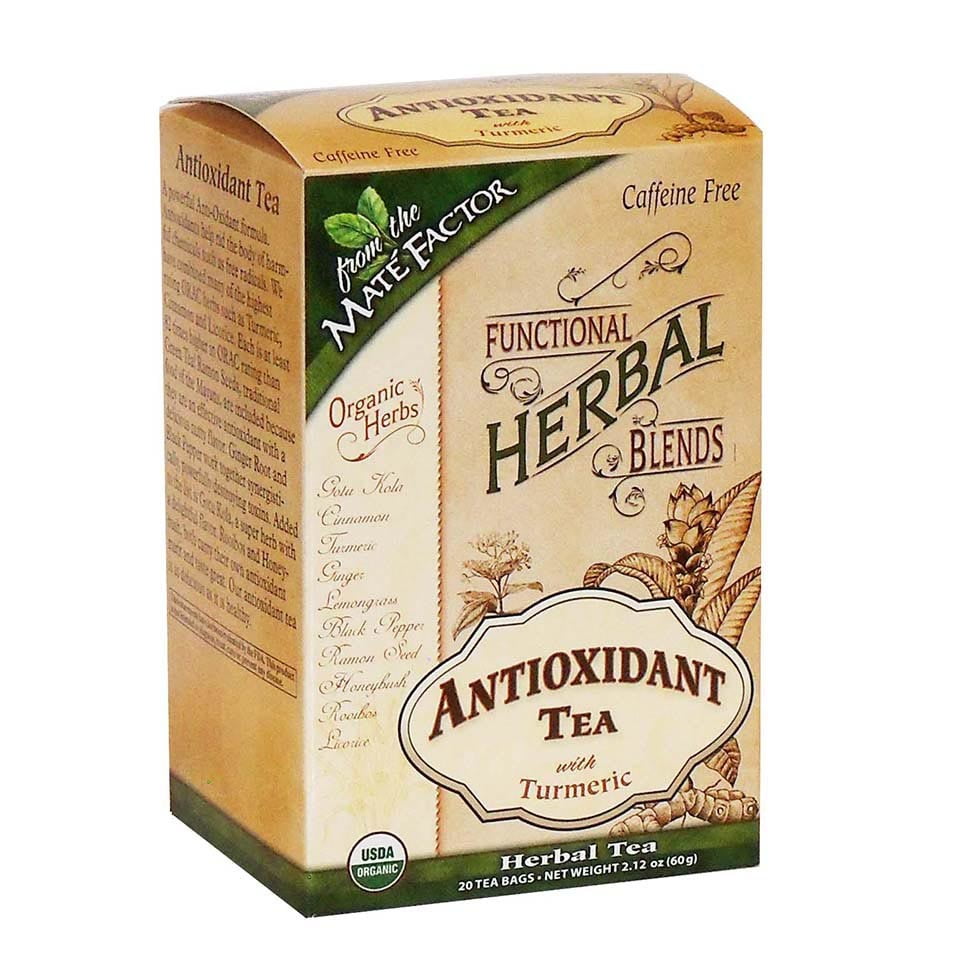 Mate Factor Organic Functional Herbal Tea Blends Antioxidant with