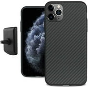 Evutec Apple iPhone 11 Pro Karbon Case (with Car Vent Mount) - Black