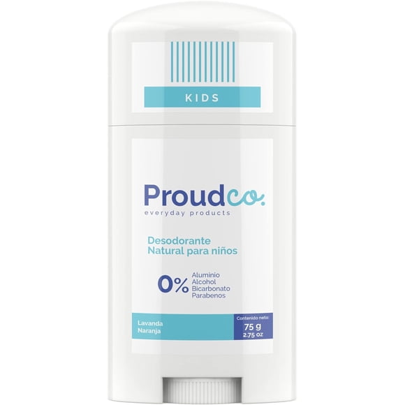 Desodorante Natural para Niños ProudCo Lavanda & Naranja sin aluminio parabenos alcohol y Bicarbonato