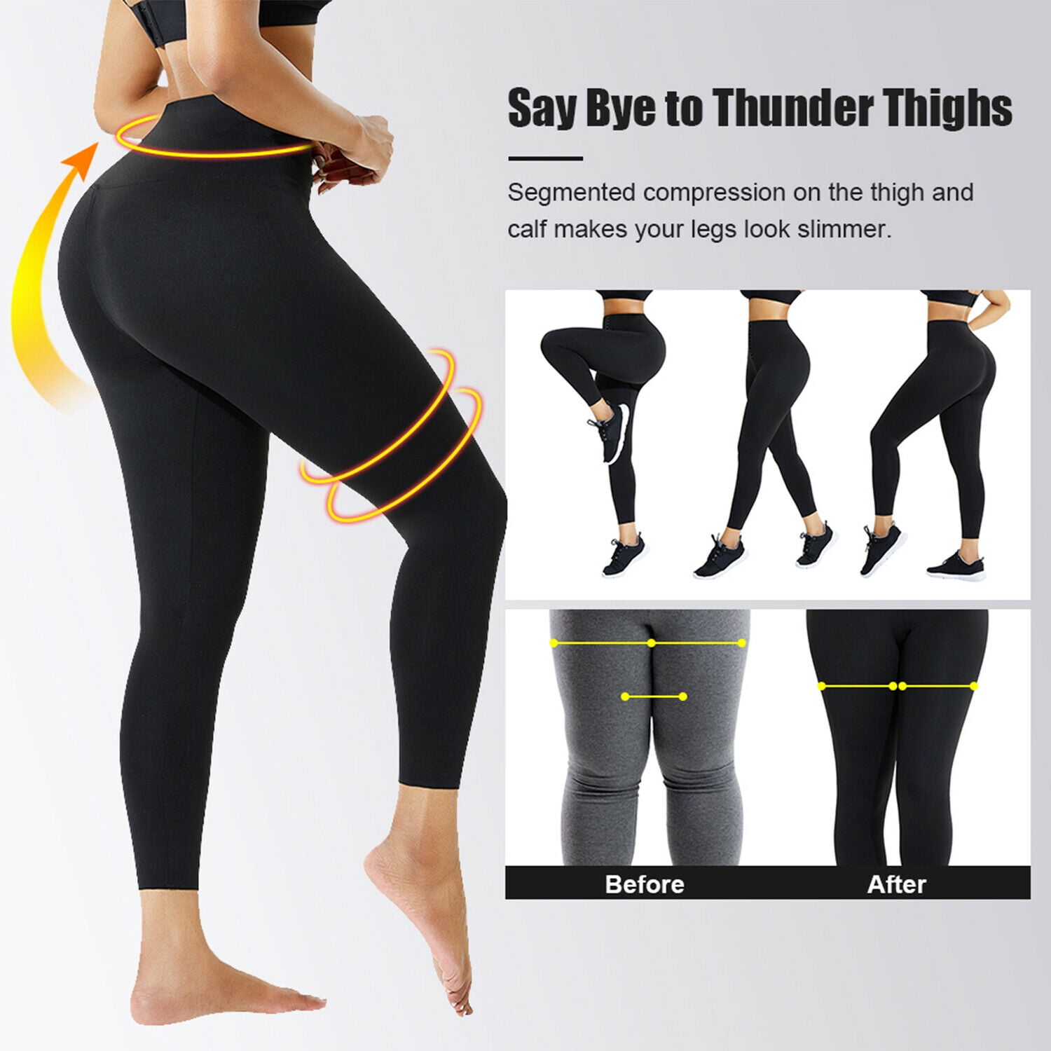 Lilvigor Women's Anti Cellulite Butt Lifting Corset Leggings Shapewear  Tummy Control High Waisted Trainer Sculpting Gymwear Yoga Pants