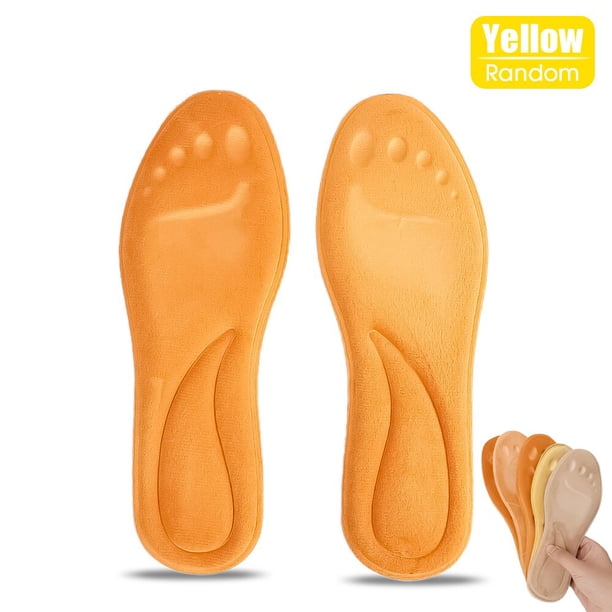 Plantillas autocalentadas para masaje de pies, plantillas térmicas gruesas, almohadillas para zapatos de espuma viscoelástica, cálidas, accesorios para zapatos deportivos para hombres y mujeres, Invie