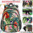 thumbnail image 2 of Herdesigns Hummingbird Palm Leaf Flower Large Backpack Set with Lunch Box Lightweight Water Resistant Travel Laptop Backpacks Casual Daypacks for Women Men, 2 of 8