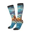thumbnail image 2 of Vsdgher Artistic Starry Sky Cloud Dog Print Thigh High Socks Extra Long Stretchy Sock Women Over Knee High Opaque Stocking Daily Wear, 2 of 5