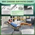 thumbnail image 2 of DKMOCO Oversized XL Zero Gravity Chair, 29" Extra Wide Recline Chair w/Upgraded Lock and Wider Cup Holder, Camping Lawn Chair for Patio Outdoor Office,Fossil Gray, 2 of 6
