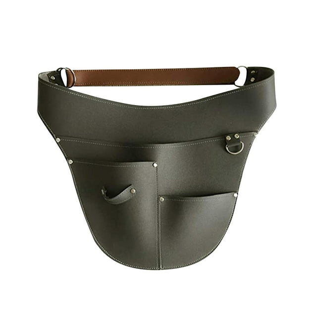 Cinturón portaherramientas de jardinería, riñonera ajustable, bolsa utilitaria, herramienta eléctrica Verde oscuro
