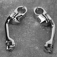 thumbnail image 2 of Long Footrest Mount Footrest Pegs Bracket Foot Pegs Mount Motorcycle Footpegs Bracket Pair Of Left Right Motorcycle Long Footrest Bracket Foot Rest Mount Fit For FLHTCU Silver, 2 of 8