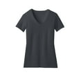 thumbnail image 2 of District Made Women's Perfect Blend V-Neck T-Shirt_Charcoal_XL, 2 of 3