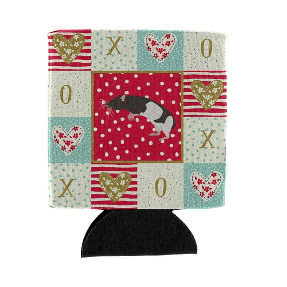 Carolines Treasures CK5464CC Tailless Rat Love Can or Bottle Hugger Can Hugger multicolor