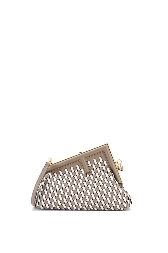 Pre-Owned First Bag Woven Leather Small By Rebag