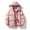 Pink, variant on Puffer Jacket for Women Winter Warm Hooded Coat Thick Quilted Outerwear Zip Up Long Sleeve Lightweight Down Coats
