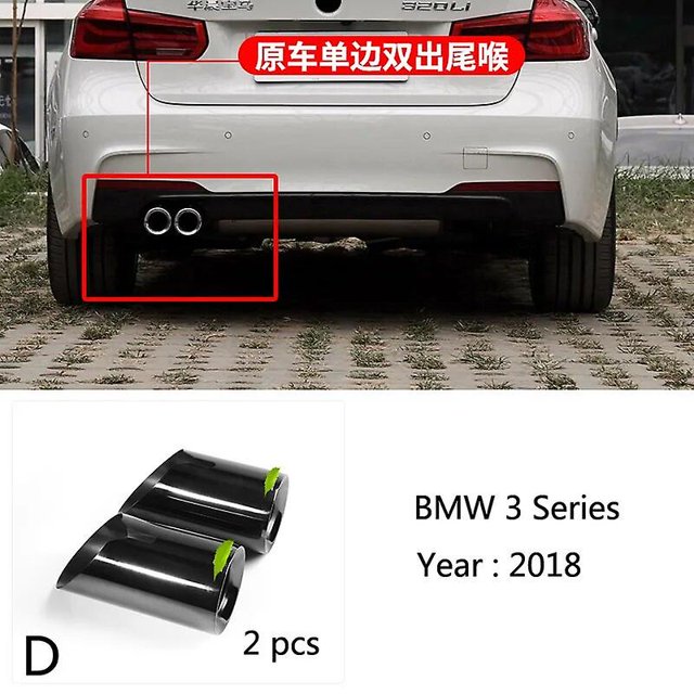 Exhaust Muffler Exit Cover Tail Frame Trim Accessories For BMW 3 4 5 7 Series X1 3GT F20 F22 F30 F32 F34 F10 F48 G30 G11~17202
