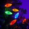 thumbnail image 6 of Wintergreen Lighting C6 Multicolor Christmas Lights LED String Lights, Set of 70 Lights on Green Wire, 24 Ft - Indoor/Outdoor Lighting, 6 of 7