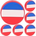 thumbnail image 1 of 6pcs Racket Vibration Dampeners National Flag Designed Tennis Racket Shocking Absorbers, 1 of 5