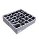 thumbnail image 1 of Organizador De Cajones Periea Ropa Interior De Dormitorio 30 Celdas 'Fosy' (Gris Plateado Premium Con Ribetes Blancos), 1 of 5