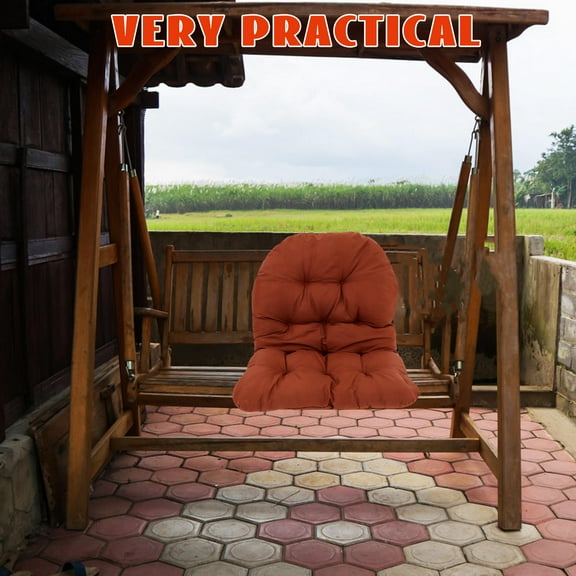 Niceauty Versatile Coffee Swing Chair Cushion Soft Comfortable Replacement Seat Cushion for Patio