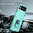thumbnail image 6 of Allytechgroup Galaxy Z Flip 3 Magnetic Case, Compatible with Car Mount Shockproof Ring Holder Anti-Scratch Bumper Slim Hard PC Cover Phone Case for Samsung Galaxy Z Flip3, Skyblue, 6 of 11