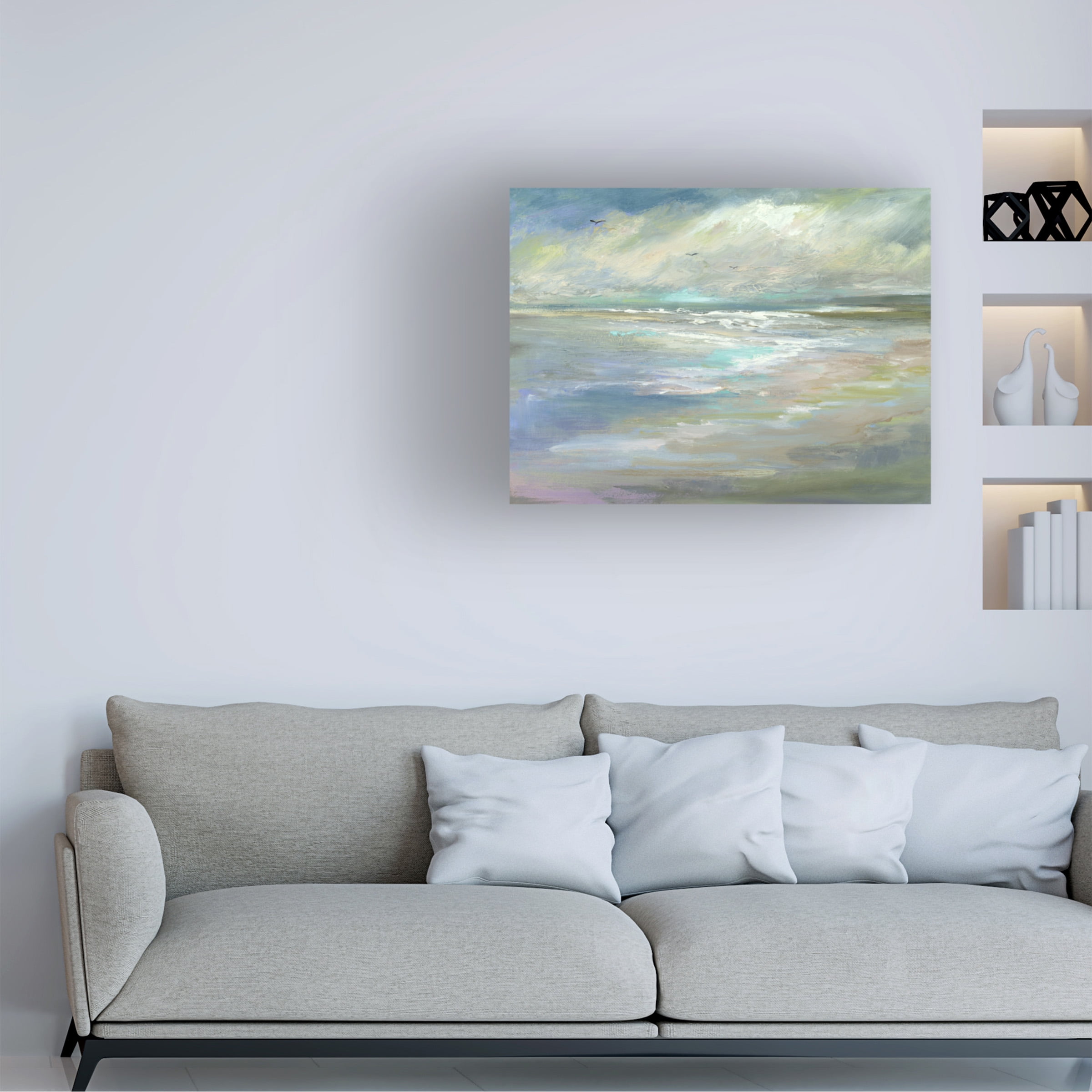 Sheila Finch 'Beach Light I' Canvas Art