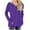 Purple, variant on Kovlvoll Womens Plus Size Tops Long Sleeve V Neck Casual Loose Soft Comfy Fall Solid Color Base Shirts with Pockets