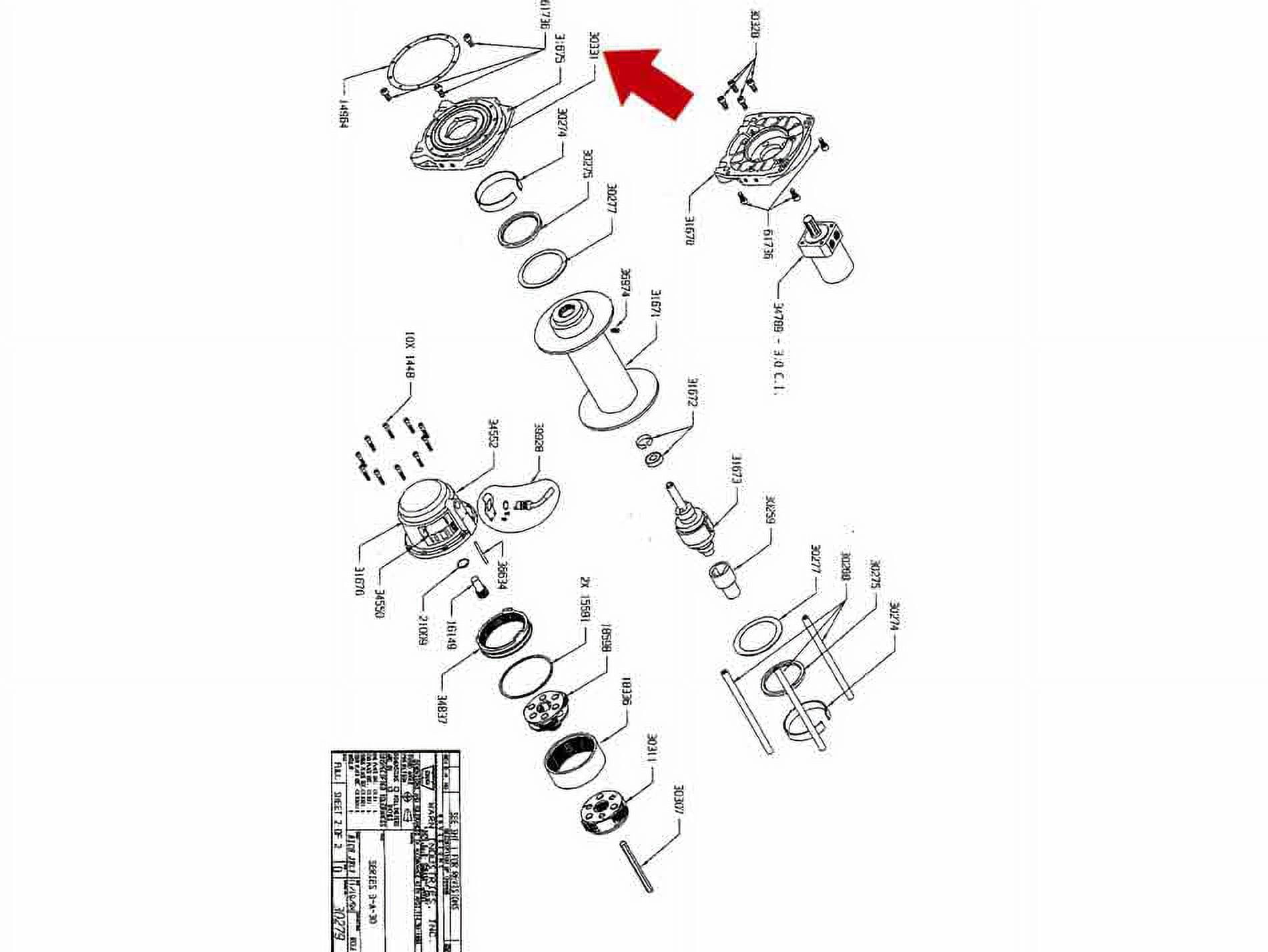 Warn 30331 LABEL- DRUM ROTATION