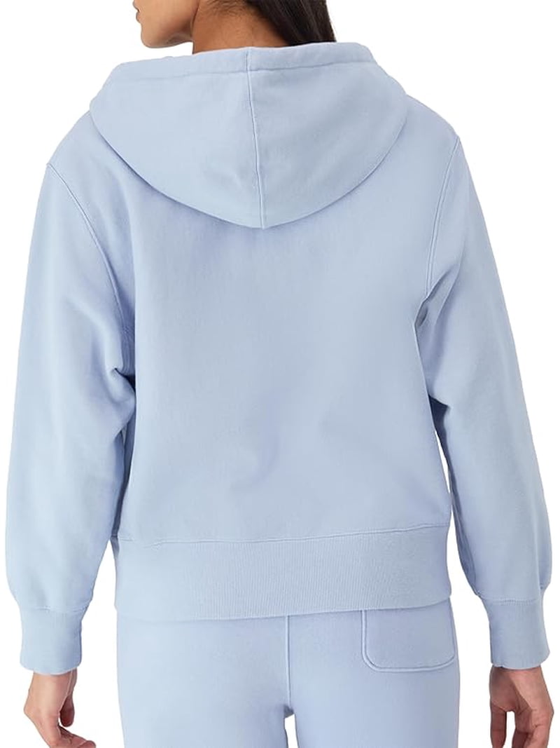 Champion WASHED PEWTER BLUE Women's Reverse Weave Zip-up Hoodie
