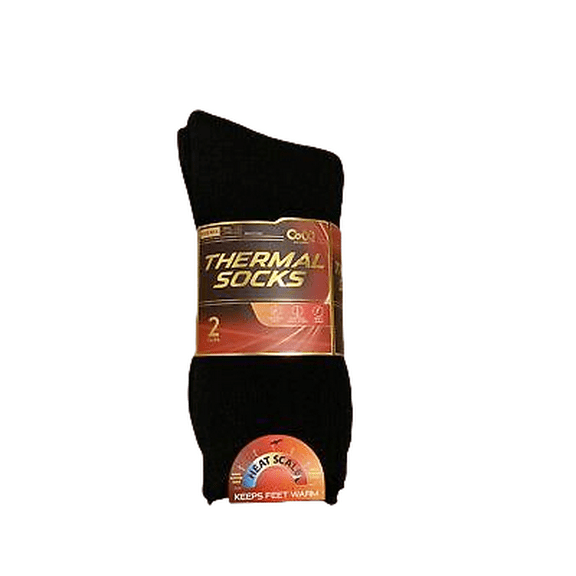 4 Pairs THERMO SOX INSULATED SOCKS " Ski Fur Lined~HEAT SCALE~Thickened“ Size S-M Color: Black