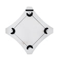 thumbnail image 3 of Farmhouse Small Decorative Mirrors for Wall Decor Living Room 7.9", Hanging Distressed White Vintage Wood Frame Bedroom Mirror, Rustic Rhombus Wall Mounted Mirror for Home Decor Bathroom Fireplace, 3 of 8
