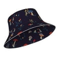 thumbnail image 2 of Easygdp Mushrooms3 Double-Sided Reflective Fisherman Hat,Sun Visor,Casual Hat,Fluorescent Hat,Suitable For Outdoor And Night Walking,Unisex, 2 of 9