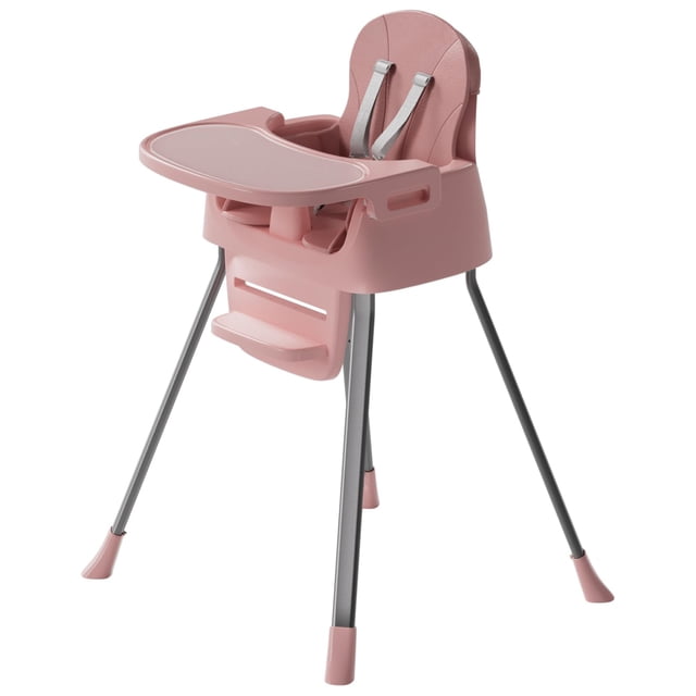 Silla alta portátil para bebé CheerKid 92 x 51 x 92 cm con arnés de 5 puntos