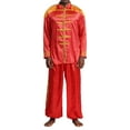 thumbnail image 1 of iiniim Men's Retro Disco Musical Rave Party Outfits SGT Sergeant Pepper Costume Jackets with Pants Set Red L, 1 of 7