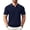 Stripes Navy Blue Stripes, variant on COOFANDY Men's Zipper Polo Shirts Short Sleeve Ribbed Knit Polo T Shirts Fashion Casual Golf Shirts