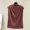 M-Red, variant on 2025 Women Sleeveless Vest Square 3 4 Sleeve Crop Top Neck Double Layer Fitness Active Crop Casual Short Top