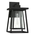 thumbnail image 2 of Denver 1-Light Outdoor Wall Lantern in Matte Black, 2 of 5