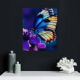 thumbnail image 4 of ZFLMY Butterfly Flower Colors Canvas Wall Art Modern Prints for Home Decor Living Room Bathroom Bedroom Office 16x20in, 4 of 5