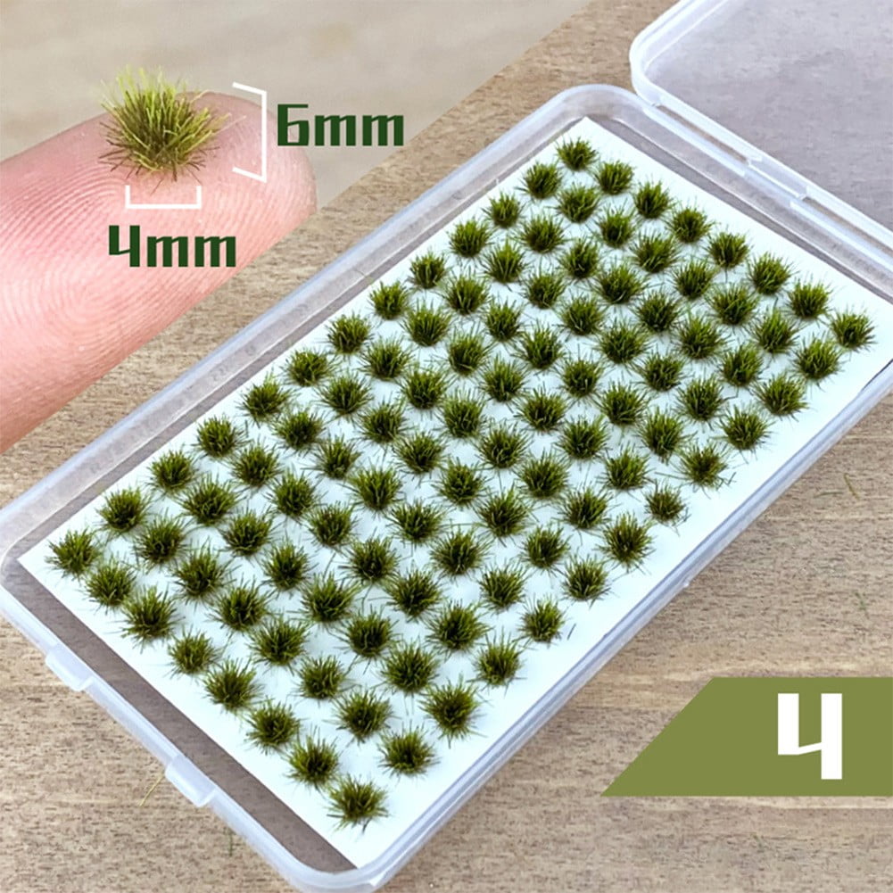 Adhesive Static Grass Tufts Model Bushy Green Railroad Terrain