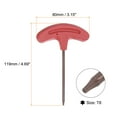 thumbnail image 2 of Uxcell Torx Screwdriver T8 S2 Steel T Handle Star Wrench for CNC Lather Tool Holder, 4 Pack, 2 of 5