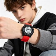MMJ Digital Watch Large Display Multifunction Luminous Alarm Sports Waterproof Wristwatch Outdoor Running Hiking Casual Unisex