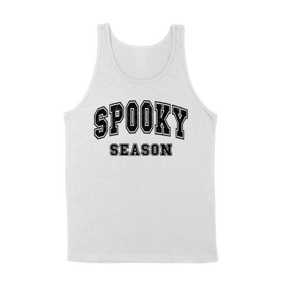 Collegiate Spooky Season Tank Top Unisex Large White